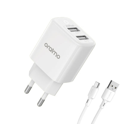 oraimo Firefly 2U 12W Kit Carregador de Parede