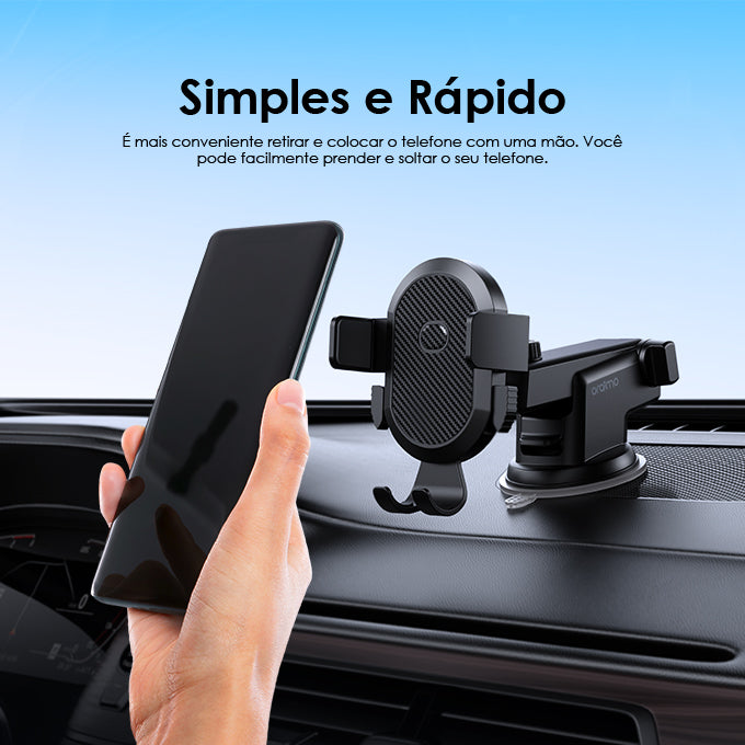 oraimo Hydra 3 Suporte Veicular Flexível com Super Sucção