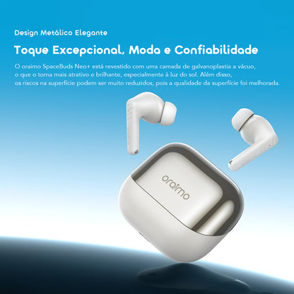 oraimo SpaceBuds Neo+ Fones de Ouvido ANC com Áudio Espacial True Wireless