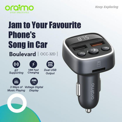 oraimo Boulevard 18W Carregador de Carro