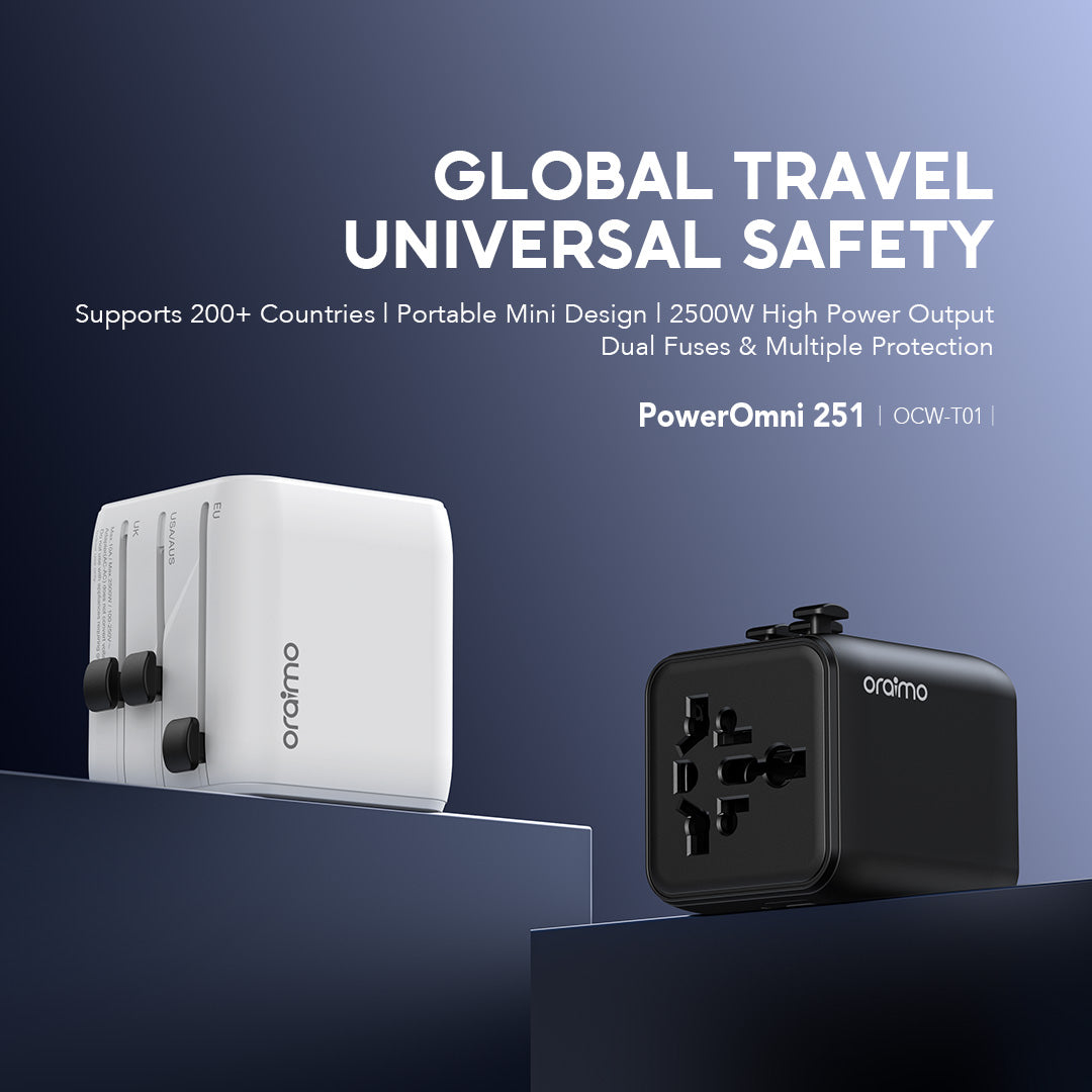 oraimo PowerOmni 25 Travel Adapter