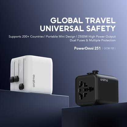 oraimo PowerOmni 25 Travel Adapter