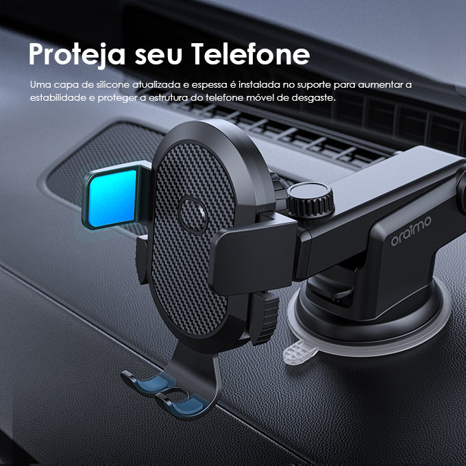 oraimo Hydra 3 Suporte Veicular Flexível com Super Sucção